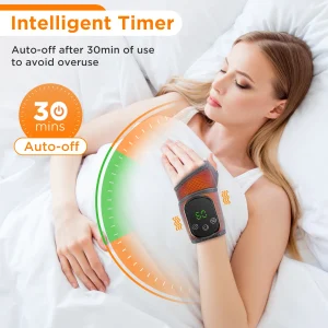 Electric Heating Wrist Massager, Brace, Vibration, Carpal Tunnel. - Thumbnail Image 5