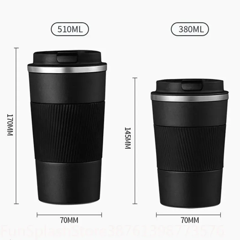 Stainless Steel Thermal Coffee Mug Non Slip Travel. - Image 2