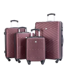 4-Piece ABS Suitcase With Spinner Wheels. - Thumbnail Image 12
