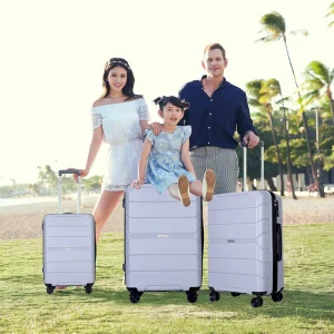 Hardshell Suitcase Spinner Wheels PP Luggage Sets.