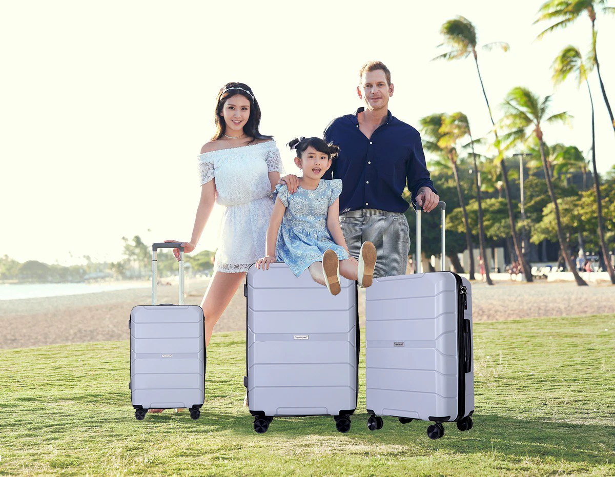 Hardshell Suitcase Spinner Wheels PP Luggage Sets. - Image 1