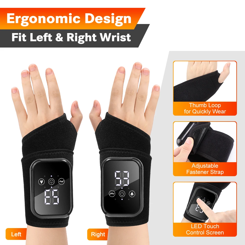 Electric Heating Wrist Massager, Brace, Vibration, Carpal Tunnel. - Image 3