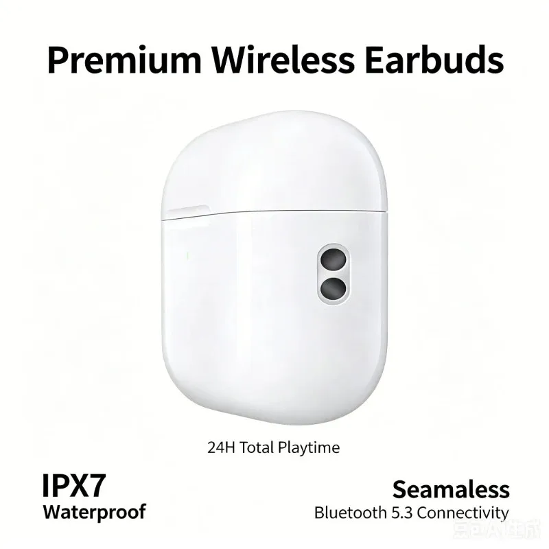 Bluetooth Wireless Earbuds with Heart Rate Monitoring, - Image 1