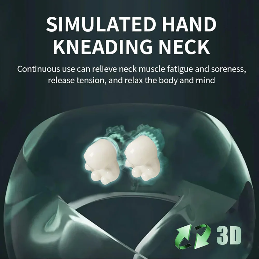 Travel Neck Pillow, Electric, 2 Mode Heated Neck Shoulder Massage. - Image 4