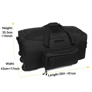 Large Capacity Duffel Bag Rolling Luggage. - Thumbnail Image 5