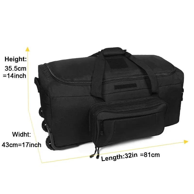 Large Capacity Duffel Bag Rolling Luggage. - Image 5