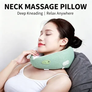 Travel Neck Pillow, Electric, 2 Mode Heated Neck Shoulder Massage.