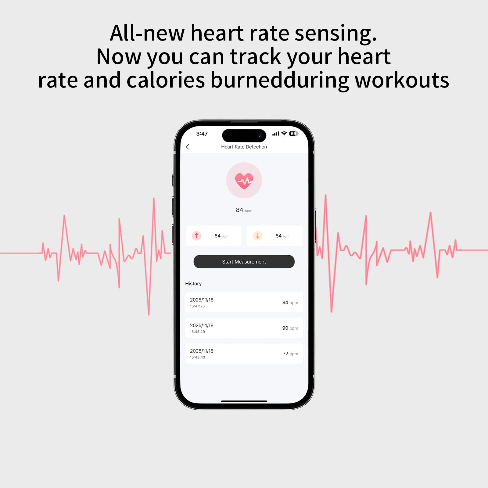 Bluetooth Wireless Earbuds with Heart Rate Monitoring, - Image 2