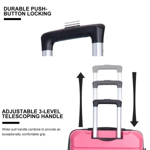 Hardshell Suitcase Spinner Wheels PP Luggage Sets. - Thumbnail Image 5