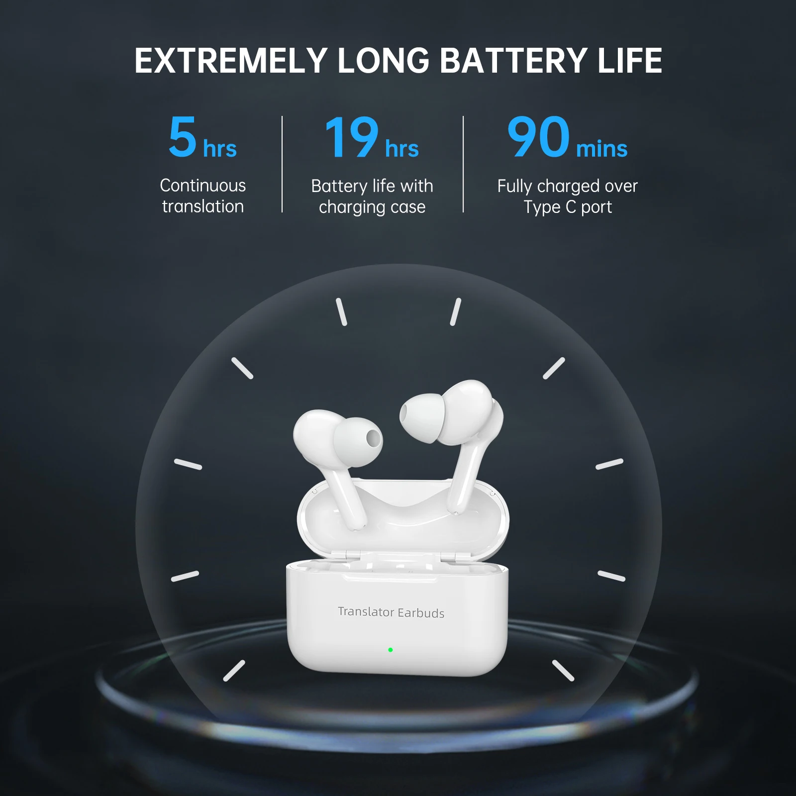 Translator Earbuds,144 Languages, Bidirectional Real-time. - Image 4