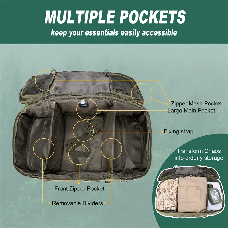 30L 45L 80L Travel Backpack Large Duffel Bag - Image 4