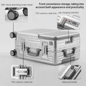 20/24 inch Travel Carry-On Luggage Laptop Bag - Thumbnail Image 4